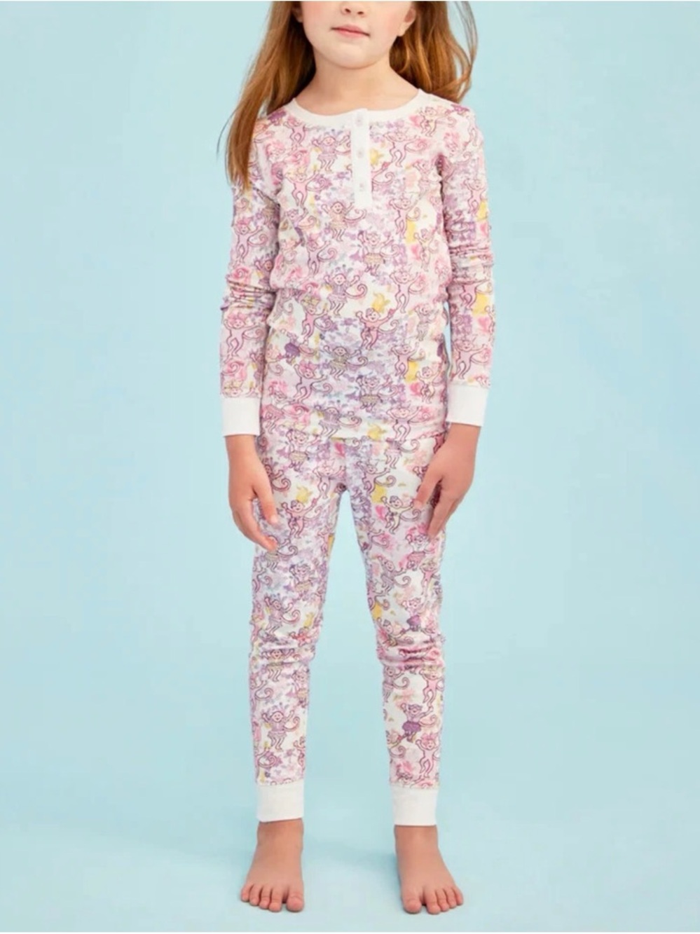 Roller Rabbit  LoveShackFancy Kids Preppy Patchwork Pajamas Lilac Blush Sz 6